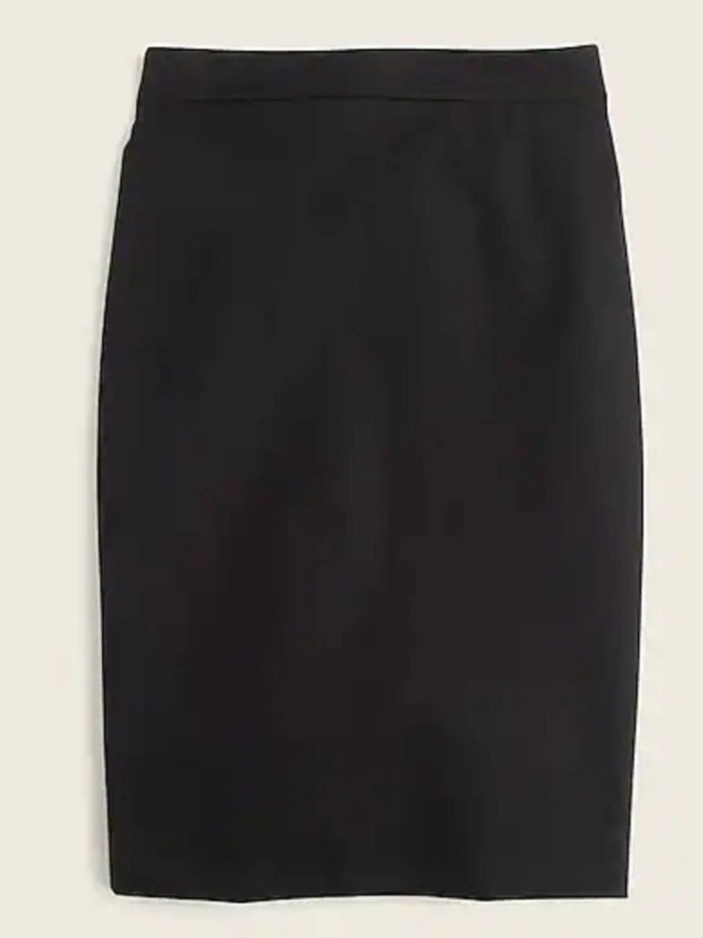 J Crew No 2 Pencil Double Serge Wool Skirt in Black | 10 NWT